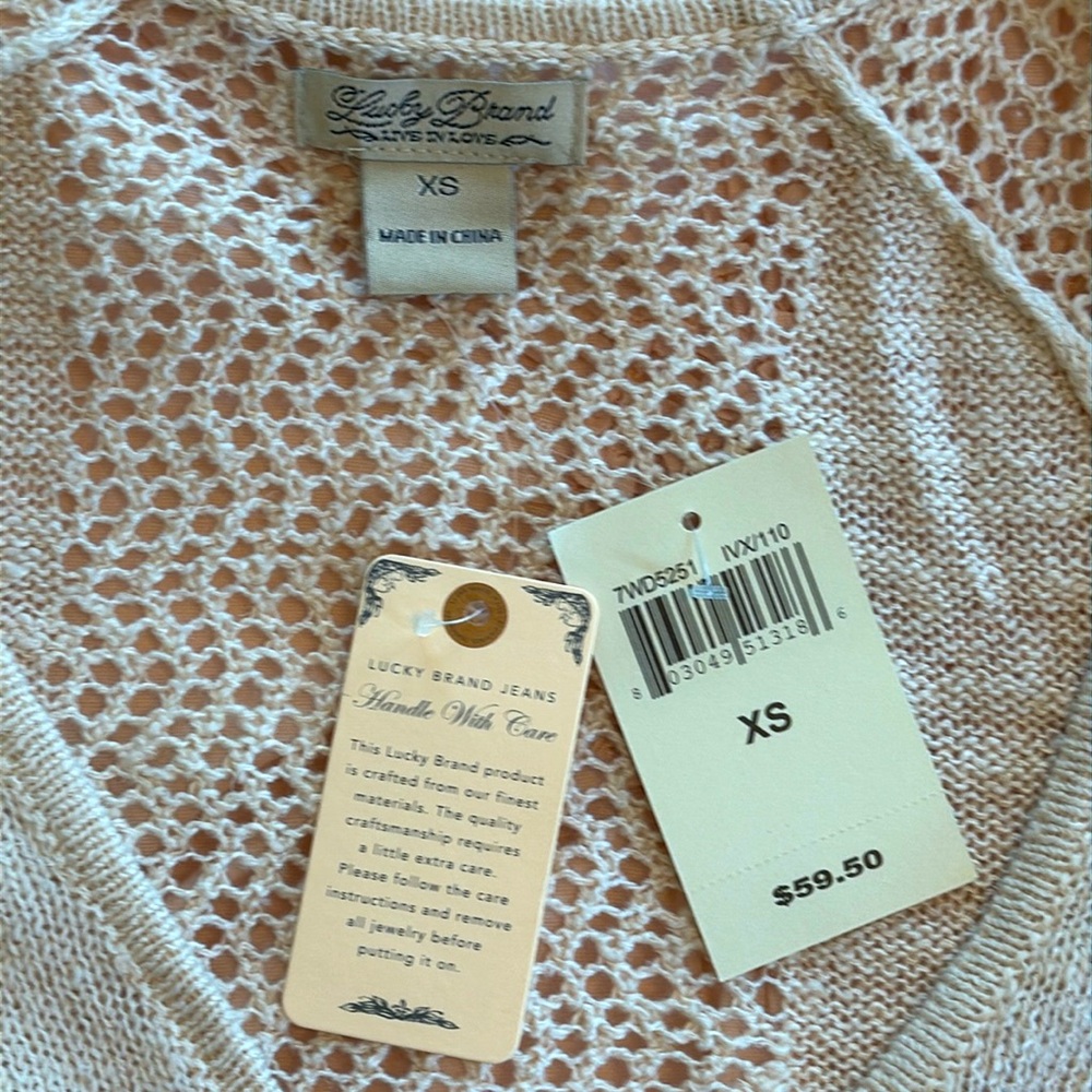 Lucky Brand Women's Cream Sweater - Picture 2 of 13